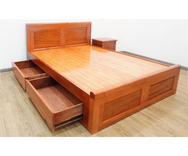 GIƯỜNG NGỦ GỖ XOAN ĐÀO TN3
