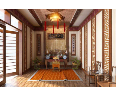 PHÒNG THỜ CỔ ĐIỂN PHONG CÁCH TRUNG HOA TN124