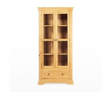 TỦ TRƯNG BÀY HAI CÁNH KÍNH GỖ SỒI TN271