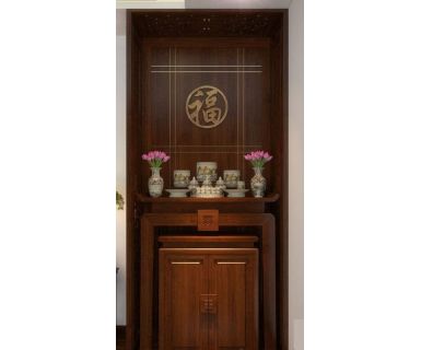 BÀN THỜ ĐỨNG GỖ SỒI TN341