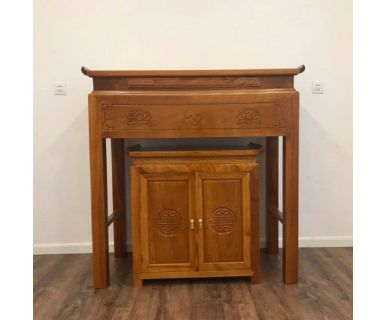 BÀN THỜ ĐỨNG GỖ SỒI TN340
