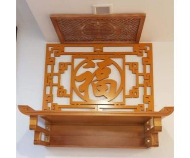 BÀN THỜ TREO TƯỜNG GỖ TỰ NHIÊN TN349