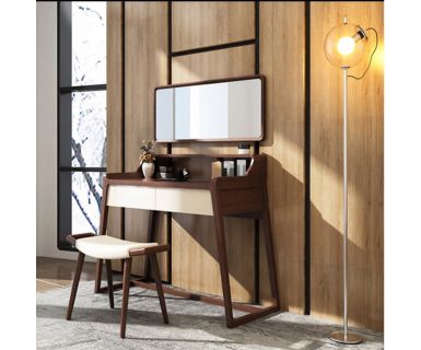 BÀN TRANG ĐIỂM HIỆN ĐẠI BẰNG GỖ SỒI TỰ NHIÊN TN50