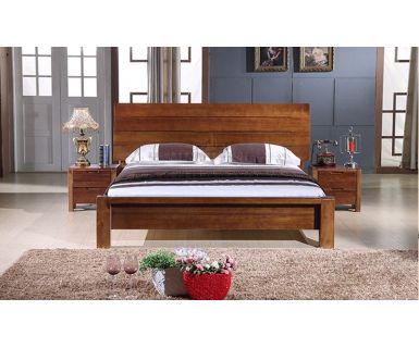 GIƯỜNG GỖ TỰ NHIÊN CỔ ĐIỂN BẮC ÂU TN10