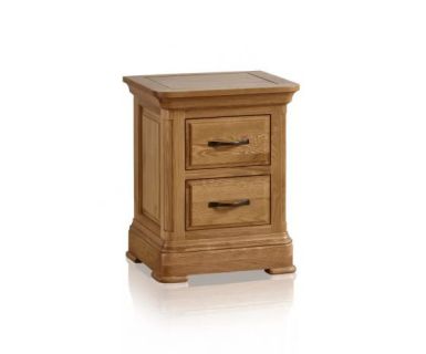 TỦ ĐẦU GIƯỜNG HAI NGĂN KÉO GỖ SỒI TN175