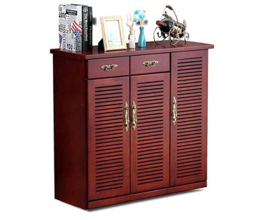TỦ GIẦY GỖ TỰ NHIÊN PHONG CÁCH BẮC ÂU TN56
