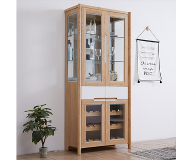 TỦ RƯỢU PHÒNG KHÁCH GỖ SỒI TỰ NHIÊN TN391