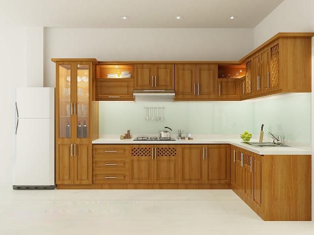 Tủ bếp gỗ tự nhiên chữ L TN421 năm 2024 với thiết kế tinh tế và chất liệu gỗ tự nhiên cao cấp đáp ứng tối đa nhu cầu sử dụng của gia đình. Tủ bếp không chỉ có tính năng tiện nghi mà còn là món đồ trang trí giúp không gian bếp thêm ấm cúng và hiện đại. Sự kết hợp giữa sự thẩm mỹ và chất lượng gia tăng giá trị của sản phẩm.